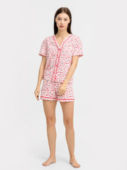 Комплект женский (жакет, шорты) розовый с медведями - Mark formelle фото 3