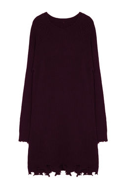 TRENDYOLMILLA Haki Mini Triko Genis Kal?p Ak?tma Detayl? Duz Elbise TWOAW24EL00113 фото 28