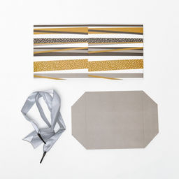 Цена за 12 шт. Коробка Самосборная Линии серая 10х10х10 см - Simaland фото 4