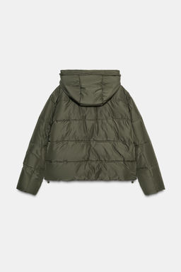 SHORT HOODIE WATER AND WIND PROTECTION ANORAK - Zara фото 6