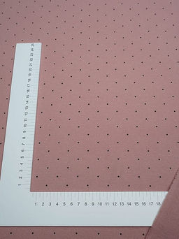 Теплый хлопок Черный горошек 1.5/20 цв.бруснично-серый винтаж, ш.1.5м, хлопок-100%, 150гр/м.кв - Купава фото 3
