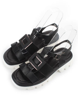 08-PEY195-3 BLACK Босоножки женские (натуральная кожа) - Фабричный китай фото 3