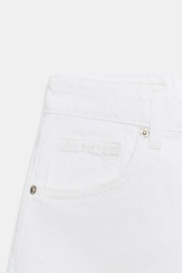 SHORTS DENIM TRF TIRO ALTO ROTOS / Blanco - Zara фото 9