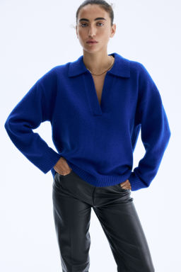 Jersey de punto fino con cuello - H&m фото 3
