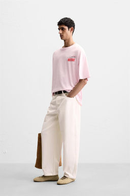 CONTRAST PRINTED T-SHIRT - Zara фото 4