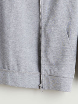 Kap??onlu Erkek ?ocuk Fermuarl? Sweatshirt