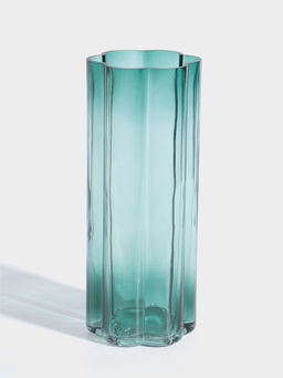Ваза стекло настольная "Клэй" классик, 25х10 см, зелёный