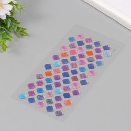 Цена за 2 шт. Наклейки для творчества пластик «Фиолетовая плитка», 9.3×20.4 см