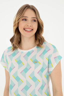 Женская мятная футболка - U.s. polo assn фото 9