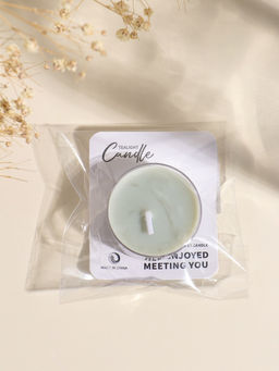 Цена за 3 шт. Чайная свеча ароматическая «Круглая» зелёная, грейпфрут и мандарин, 3.8×3.8×1.8 см