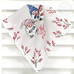 К-т полотенец Гномики 50*60 см. - 3 шт. рогожка хлопок 100% - Лен поволжья фото 4