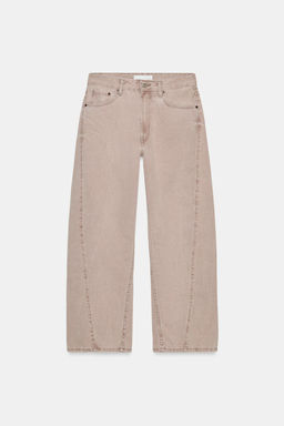 TRF MID-WAIST BAGGY BALLOON JEANS - Zara фото 6