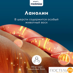 MEDSLEEP CAMEL WOOL Одеяло 200х220, 1пр., микробамбук/шерсть/микроволокно  фото 17