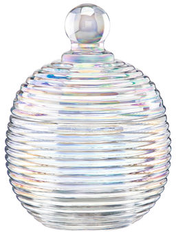 Горшочек д/меда 150 мл 8,2*8,2*11 см "Каскад" перламутровый