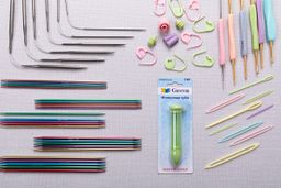 Спицы GAMMA чулочные гибкие KNF-3 сталь d 4.5 мм 21 см 3 шт под никель  фото 6