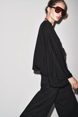 ASYMMETRIC FLOWING CAPE - Zara фото 9