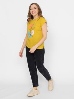 CRB wear/FSMW 60253-30 Футболка женская,желтый/Ex.Cherubino  фото 2