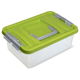 Контейнер для продуктов пластмассовый 6л, 34,7х23,2х12,7см, оливковый (Россия)