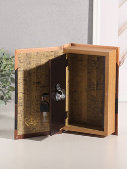 Шкатулка книга - сейф «Франц Кафка. Процесс», дерево, искусственная кожа, тиснение, 21×13×5 см