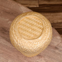 Корзинка плетёная из бамбука, 23×23×23 см