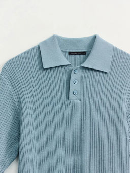 Джемпер поло фактурной вязки / Zarina фото 11