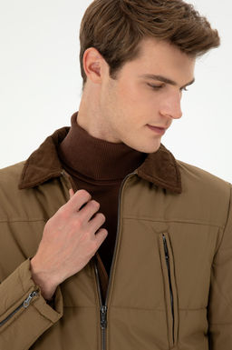 Мужское пальто цвета хаки Неожиданная скидка в корзине - U.s. polo assn фото 2