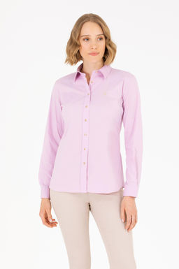 Рубашка женская U.S. Polo Assn Magnolia с длинным рукавом из хлопка с полиамидом  фото 18