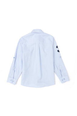 Синяя рубашка с длинным рукавом для мальчика - U.s. polo assn фото 2