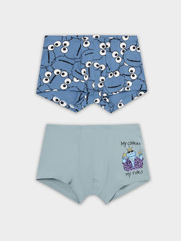 Трусы мужские боксеры мультипак (2 шт.) серо-синие с контурными героями - Mark formelle фото 5