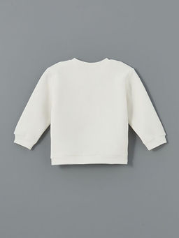 Bisiklet Yaka Uzun Kollu Bask?l? K?z Bebek Sweatshirt ve Tayt 2li Tak?m - Waikiki фото 3