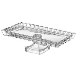 БЛЮДО СЕРВИРОВОЧНОЕ CRYSTALITY НА НОЖКЕ 28,5*15*9 СМ - Lefard фото 2