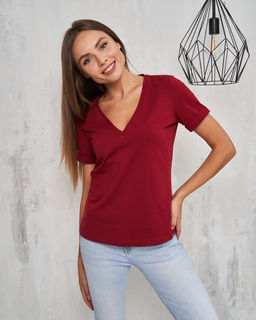 Футболка с V-вырезом - Fashion.love.story фото 2