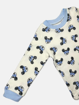 Пижама интерлок-пенье арт.C-PJ023-ITp, голубой микки - Мамин малыш фото 2