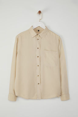 TRENDYOLMILLA Mint %100 Tencel Denim Gomlek TWOSS25GO00121  фото 5