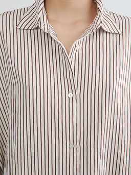 ?izgili Oversize Kad?n G?mlek