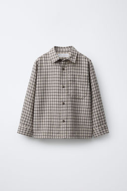 CHECKED FLANNEL SHIRT WITH POCKET