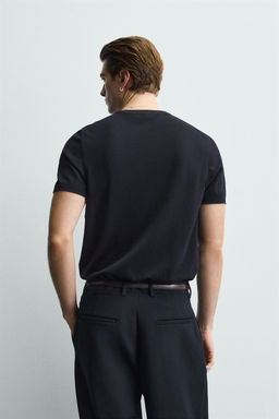 VISCOSE BLEND KNIT T-SHIRT - Zara фото 3