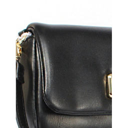 Сумка женская искусственная кожа DJ-СМ 6762-BLACK, 1отд, плечевой ремень, черный SALE 257756 - Adelia фото 4