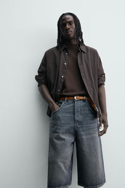 BERMUDA DENIM BAGGY FIT / Azul