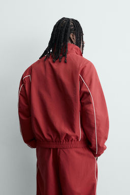 CHAQUETA T?CNICA CONTRASTES / Rojo - Zara фото 3