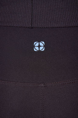 Kahverengi Soft F?rcal? Kumas Reflektor Bask? Detayl? Tam Boy Orme Spor Tayt THMAW25TY00020