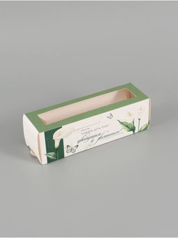 Цена за 5 шт. Коробка складная с окном Прекрасный день, 5.5?18?5.5 см