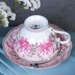 Чайный набор 12 предметов 250 мл на ножке / RS/12-FY22002 Grey /уп 8/ - Галеонтрейд фото 4