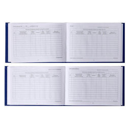 Цена за 3 шт. Зачетная книжка для ВУЗ 140×100 мм, Calligrata, жёсткая обложка, бумвинил, цвет синий