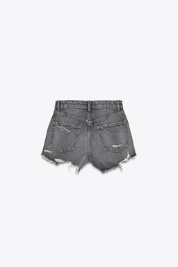 HIGH-WAIST CURVED DENIM SHORTS - Zara фото 41