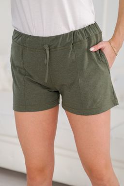 Шорты женские из кулирки Молодежные хаки - Амадэль фото 15