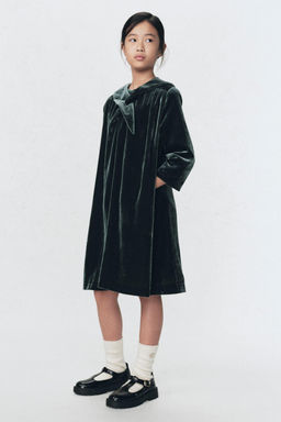 VELVET DRESS WITH DETACHABLE SCARF SOSHIOTSUKI x ZARA  фото 2
