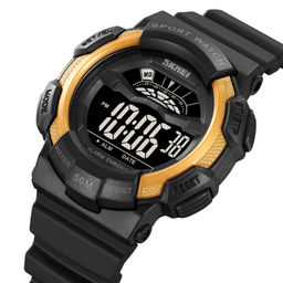 Часы наручные Skmei мужские электронные спортивные 2153black-gold