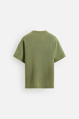 WASHED PRINT KNIT T-SHIRT - Zara фото 8