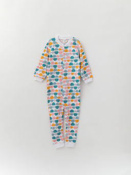 Комбинезон хлопковый без следа, цвет/камни - Lesi kids фото 2